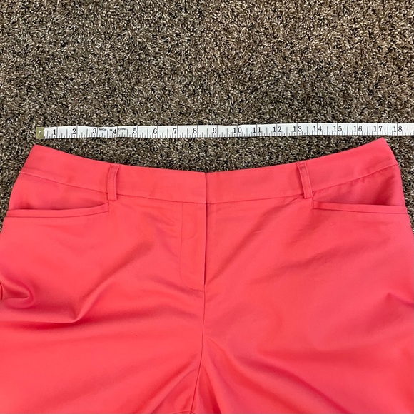 Lane Bryant Women’s Flat Front High Waisted Coral Pants Sz 14 - Picture 6 of 9